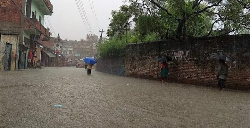 बाढीले वीरगन्जको विभिन्न ठाउँ डुबानमा